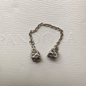 Authentic Pandora Safety Chain Teardrop Design